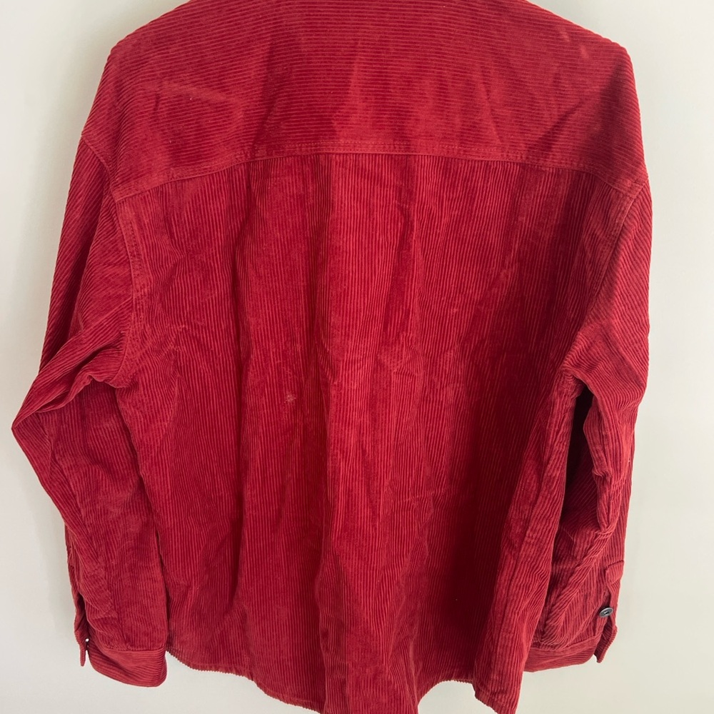 Forever 21 Men Red Ribbed Long-Sleeve Top - Picture 3 of 6